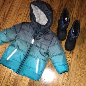 Toddler jacket/boots bundle